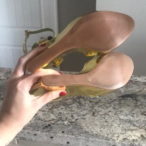 Etro Shoes - ETRO metallic gold platform Etro Shoes - ETRO metallic gold platform